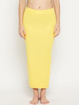 G Heist - Women Yellow Solid Seamless Saree Shapewear