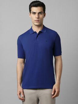 Louis Philippe - Men's Golf Leisure Pique Solid Polo T-shirt with Active Stretch