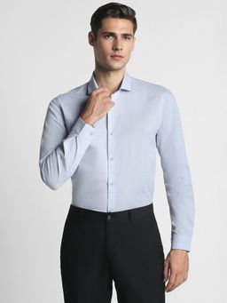 Peter England - Men Blue Super Slim Fit Formal Shirt