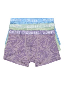 Guess - Men Multi-Color Printed Regular Fit Trunk (Pack of 3)