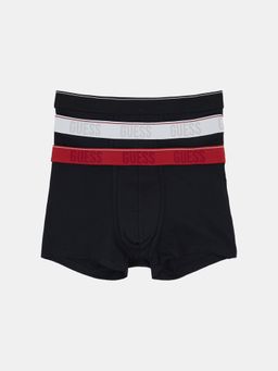 Guess - Men Black Solid Regular Fit Trunk (Pack of 3)