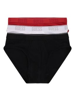 Guess - Men Multi-Color Solid Regular Fit Brief (Pack of 3)