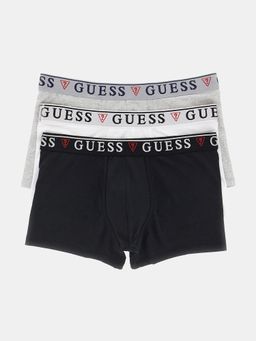 Guess - Men Multi-Color Solid Regular Fit Trunk (Pack of 3)