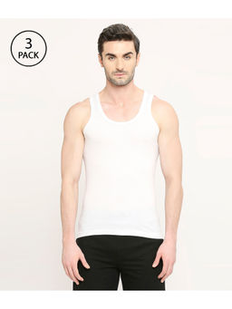 VIP - Mens Fresh Sandalwood Fragrant Pure Cotton Vest (Pack of 3)