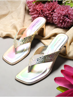 CLOG LONDON - Womens Cream Square Toe Heels