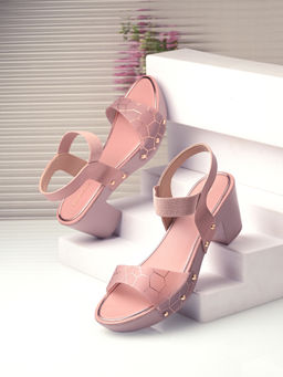 CLOG LONDON - Womens Peach Round Toe Heels
