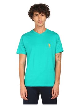 U.S. POLO ASSN. - Men Sea Green I638 Comfort Fit Solid Cotton T-Shirt