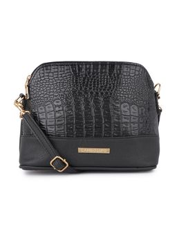 Lapis O Lupo - Black Animal Print Sling and Cross bags