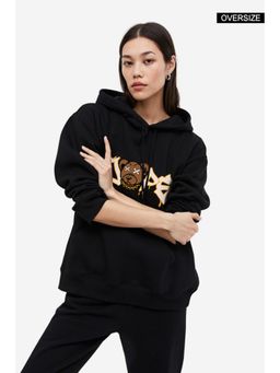 MIXT by Nykaa Fashion - Oversized Hooded - Black
