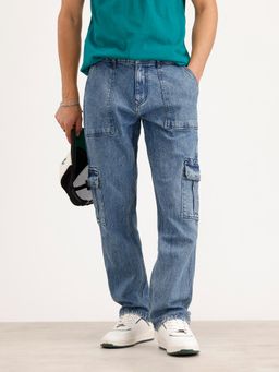 WROGN - Relaxed Fit Cargo Denim Jeans
