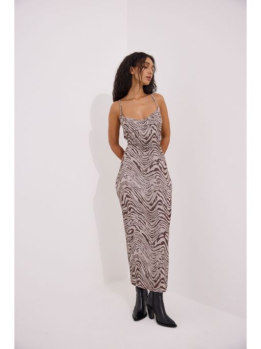 Buy NA-KD Cowl Neck Maxi Dress Brown Wood Online Buy NA-KD Cowl Neck Maxi Dress Brown Wood Online