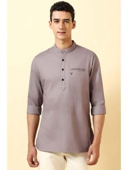 Allen Solly - Men Mauve Slim Fit Solid Casual Shirt