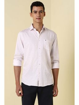 Allen Solly - Men Pink Printed Full Sleeves Casual Shirt
