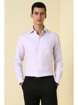 Allen Solly - Men Pink Textured Full Sleeves Formal Shirt