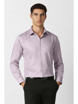 Van Heusen - Men Purple Printed Full Sleeves Wedding Shirt
