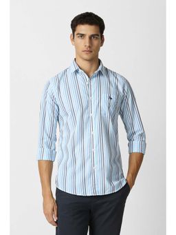 Van Heusen - Men Multi-Color Stripe Full Sleeves Casual Shirt