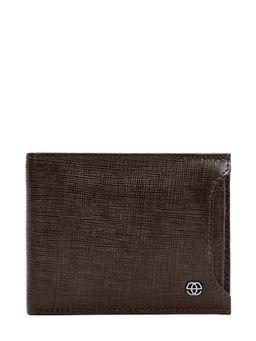 Eske - Jeryll Two Fold Wallet For Men,12 Card Holders, Brown Saffiano