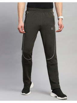 Rock.it - Olive Solid Regular Fit Trackpant
