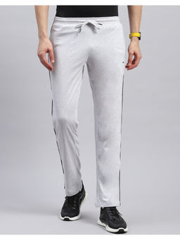 Monte Carlo - Mens Grey Solid Regular Fit Trackpant