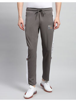 Monte Carlo - Mens Dark Grey Solid Regular Fit Trackpant