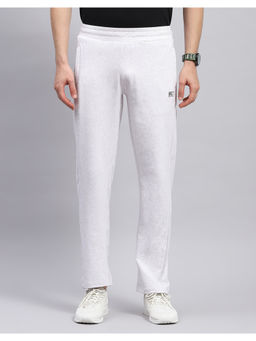Monte Carlo - Mens Off White Solid Regular Fit Trackpant