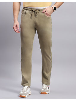 Monte Carlo - Khaki Solid Regular Trackpant