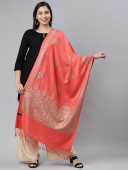 Pashmoda - Women Pink Aari Embroidered Shawl