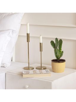 Claymistry - Top Trimmed Contoured Yellow Planter