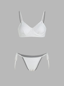 Cider - V-neck Underwire Bikini Set