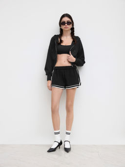 Cider - Woven Low Rise Constrast Binding Active Shorts