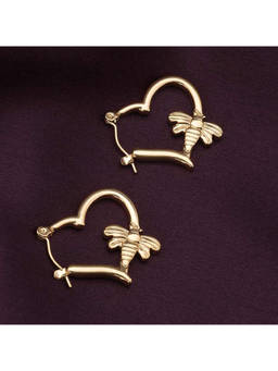 Palmonas - Women Sweetheart Bee Hoop Earrings