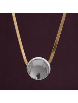 Palmonas - Women Multi Tone Disc Pendant Necklace