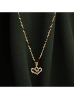 Palmonas - Women Crystal Heart Pendant Necklace