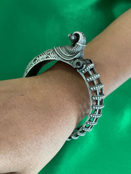Digital Dress Room - Elephant Design Oxidised Bangle- Kada