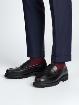 Snitch - Men Black Formal Loafers