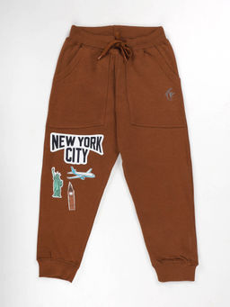 KiddoPanti - Boys New York City Print Fleece Joggers