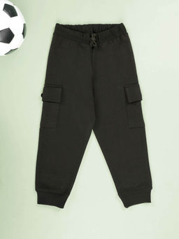 KiddoPanti - Boys Fleece Pocket Joggers with Ribbed Cuffs