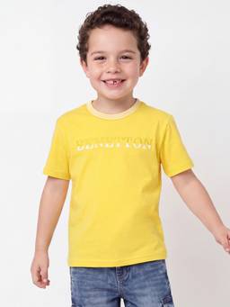 United Colors of Benetton - Relaxed Fit Round Neck Typography T-Shirt