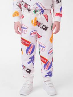 United Colors of Benetton - All Over Badge Print Relaxed Fit Trackpants