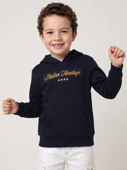 United Colors of Benetton - Regular Fit Hooded Neck Typography Sweatshirt