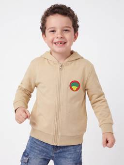 United Colors of Benetton - Regular Fit Hooded Neck Caricature Back Print Sweatshirt