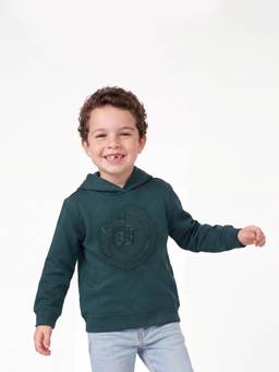 United Colors of Benetton - Regular Fit Hooded Neck Heritage Badge Sweatshirt