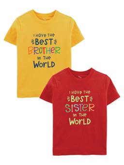 Zeezeezoo - I Have The Best Brother and I Have The Best Sister T-shirt (pack of 2)