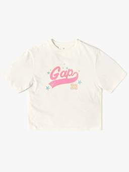 GAP - Kid's Cream Logo Boxy Fit Short Sleeve T-shirt