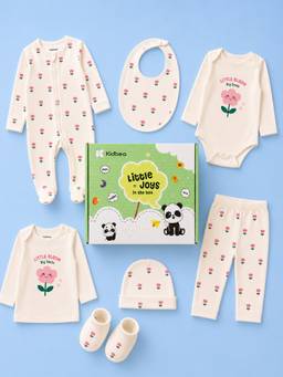 Kidbea - Newborn Baby 7-Piece Clothing Gift Set