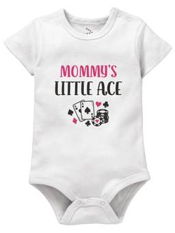 Zeezeezoo - Momm's Little Ace Printed Baby Onesie for Newborn Baby Boy and Girl