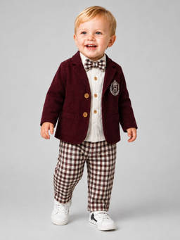 My Milestones - 100% Cotton Full Sleeve Little Legacy Formal Set