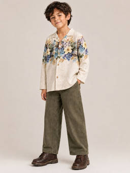 My Milestones - Full Sleeve Shirt with Pant Maison Botanique Voyage Set - Multi