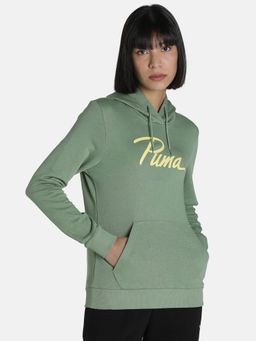 Puma - Graphic Crew 5 Women Green Sweatshirt