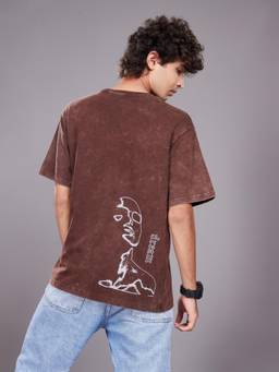 TeenTrums - Boys Brown Cotton T-shirt